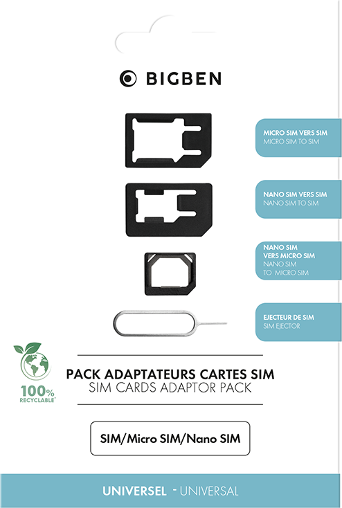 Adaptateur carte SIM - Micro et Nano SIM 