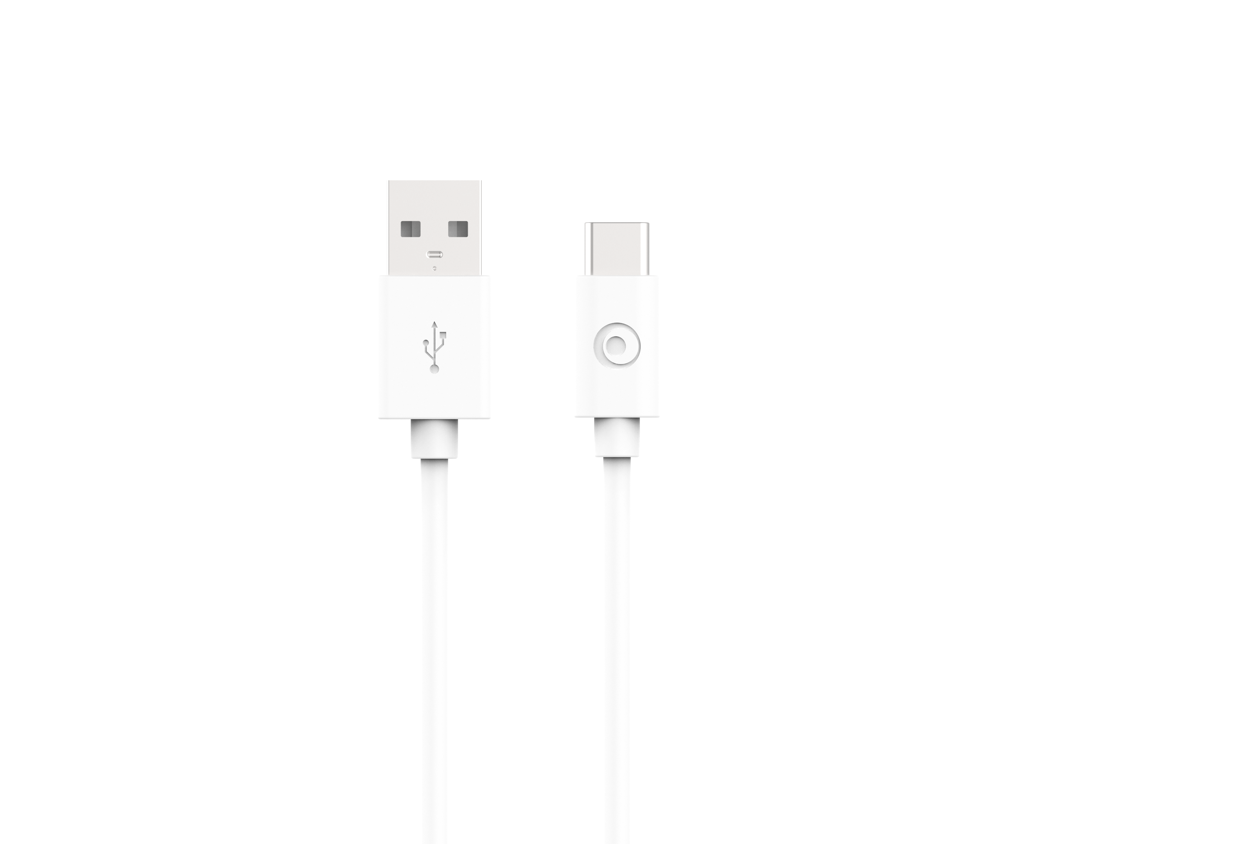 Câble USB A/USB C 2m Blanc - 3A Bigben