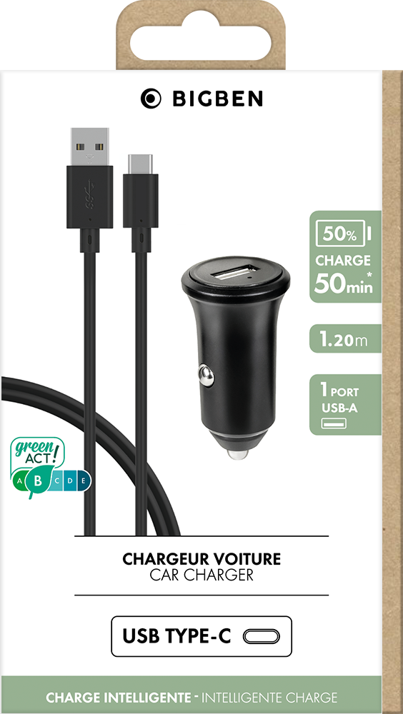 Multiprise USB et USB-C Smartphone Tablette Puissance 40W Power Delivery  Bigben Blanc - Chargeur pour téléphone mobile - Achat & prix
