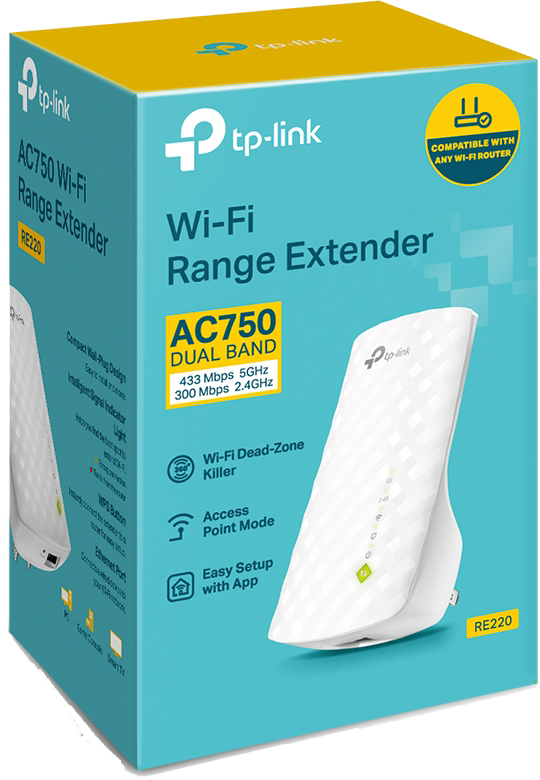 Répéteur WiFi 5 AC750 2,4Ghz et 5Ghz