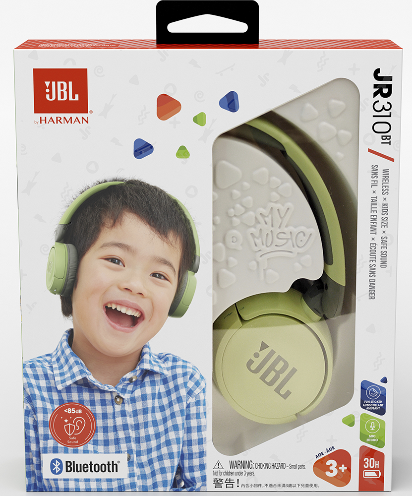 Casque audio sans fil pour enfant, Bluetooth 5, avec micro et LED 