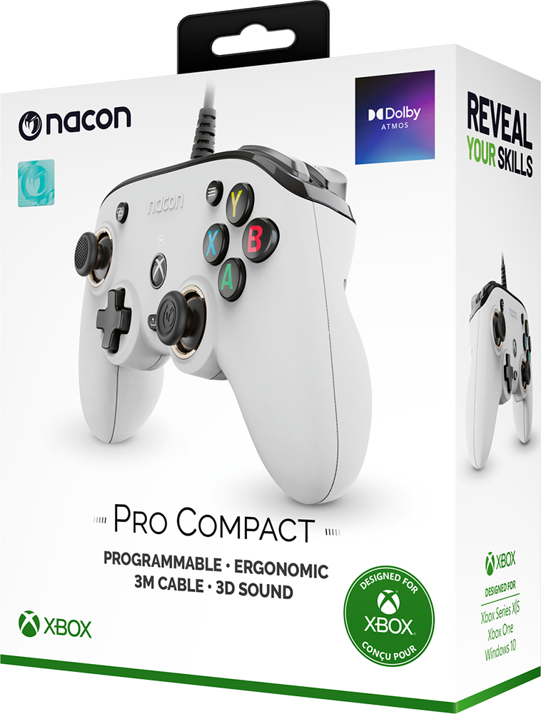 Manette Xbox Série X Filaire Nacon Pro Blanc