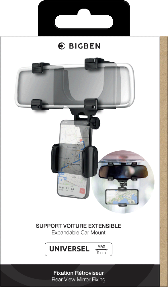 Supports voiture,Support GPS pour Smartphone, rétroviseur de