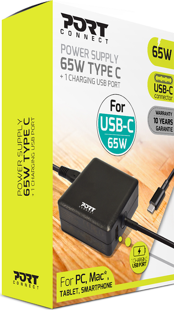 Chargeur universel PC portable 65W / USB C