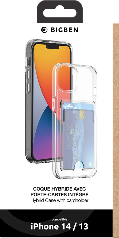 Coque Apple iPhone 13 Compatible MagSafe Hybride Transparente Bigben