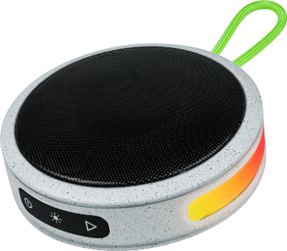 BIGBEN Party - Enceinte Bluetooth ronde avec dragonne et effets lumine