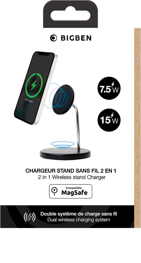 Chargeur sans Fil, Charge Rapide 15W, Universel certifié Qi