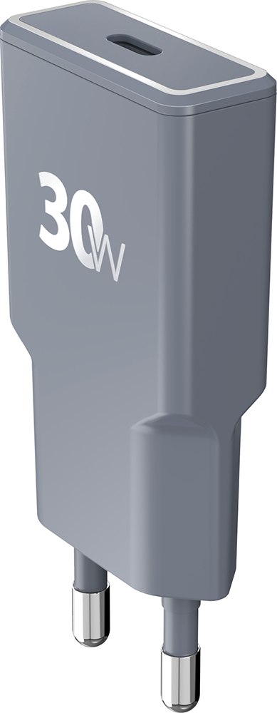 Chargeur USB C Pocket 30W Power Delivery UltraGaN Gris + Garantie à vie - Origine France Garantie Force Power