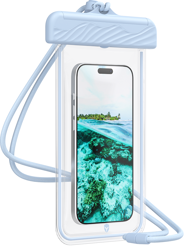 Pochette Etanche Universel Renforcée IPX8 Bleue + Garantie à vie Force Case
