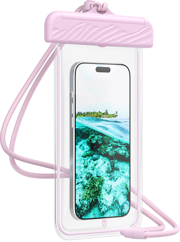 Pochette Etanche Universel Renforcée IPX8 Rose + Garantie à vie Force Case