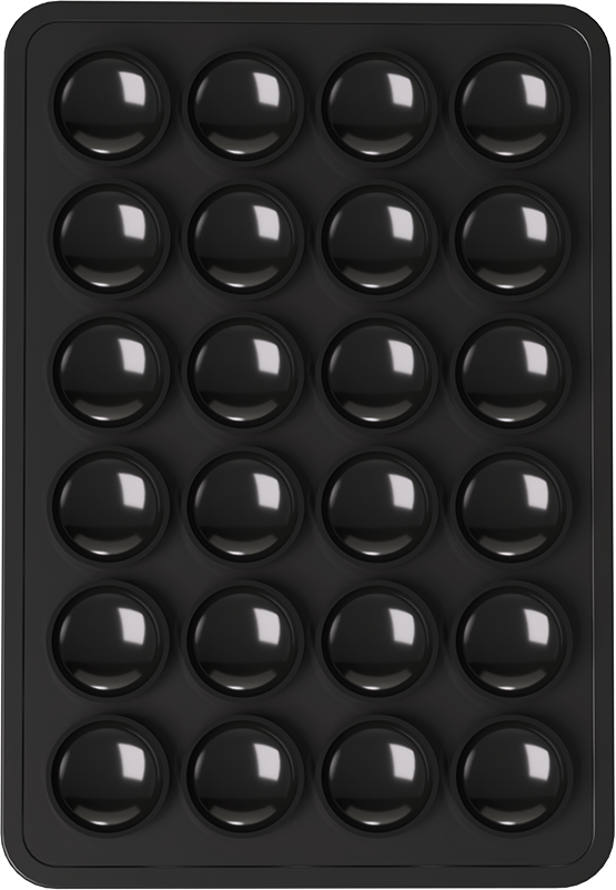 Image secondaire de Pack de 3 Supports Ventouses Noir / Rose / Transparent Bigben