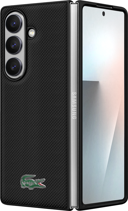 Image secondaire de Coque Magnétique Samsung Galaxy Z Fold 7 Petit Piqué Lacoste Noire Samsung