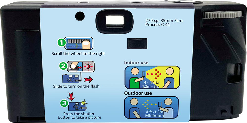 Image secondaire de Appareil photo jetable Realishot Flash 27 photos couleurs Agfa Photo