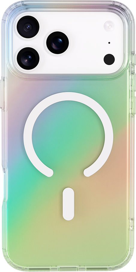 Image secondaire de Coque MagSafe iPhone 17 Pro Max Hybride Transparente Irisée Bigben