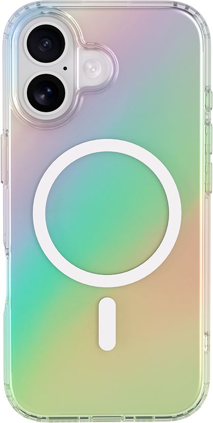 Image secondaire de Coque MagSafe iPhone 17 Hybride Transparente Irisée Bigben