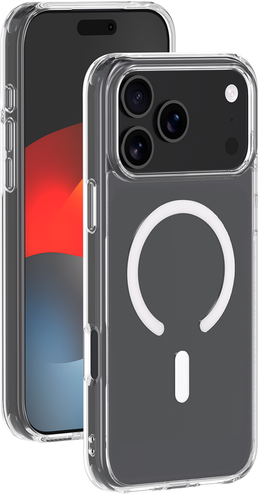 Coque MagSafe iPhone 17 Pro Max Hybride Transparente Bigben
