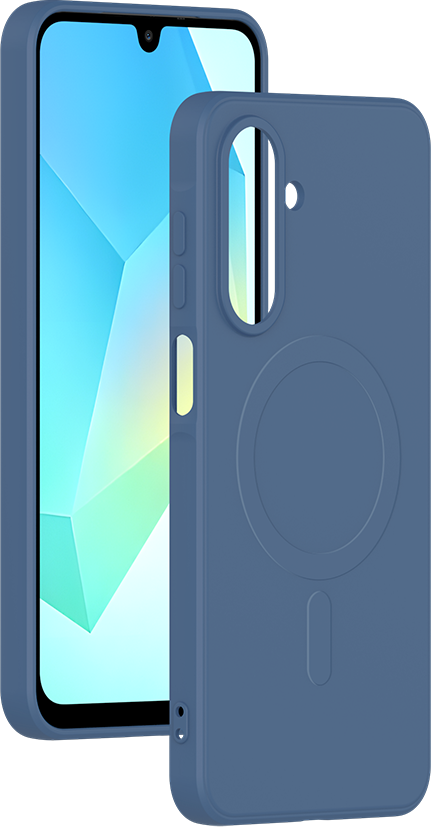 Coque Magnétique MagSafe Samsung Galaxy A17 4G/5G Silicone Bleue Bigben