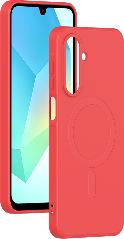 Coque Magnétique MagSafe Samsung Galaxy A17 4G/5G Silicone Rouge Bigben