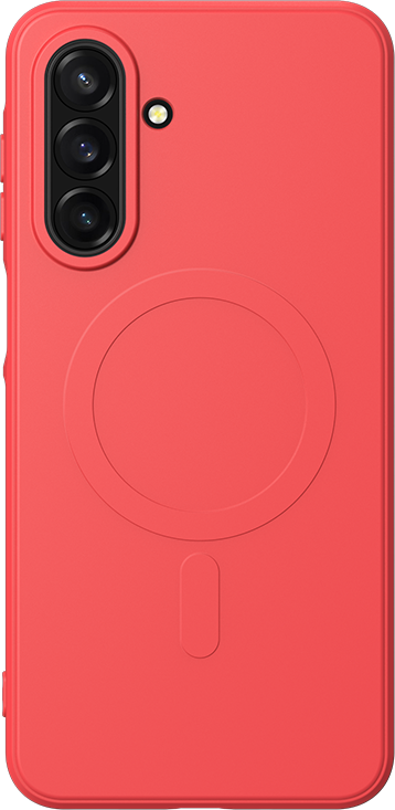 Image secondaire de Coque Magnétique MagSafe Samsung Galaxy A17 4G/5G Silicone Rouge Bigben