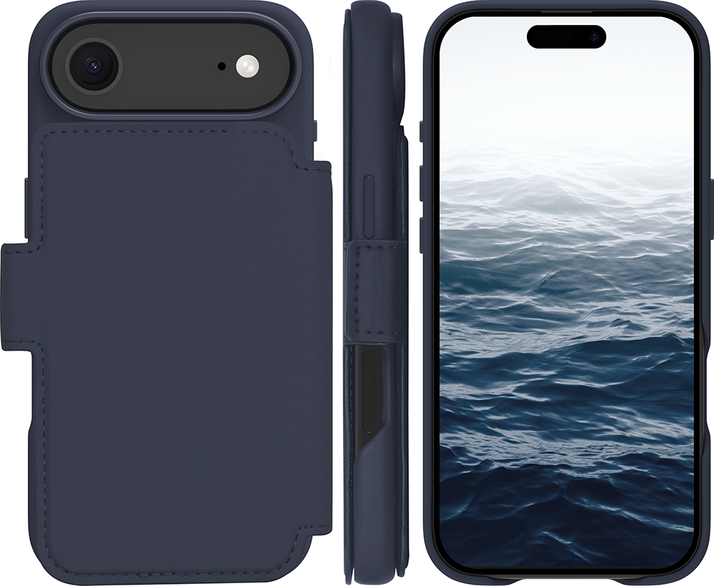 Image secondaire de Folio iPhone Air Lynge ICON Fonction Stand Deep Water DBramante1928
