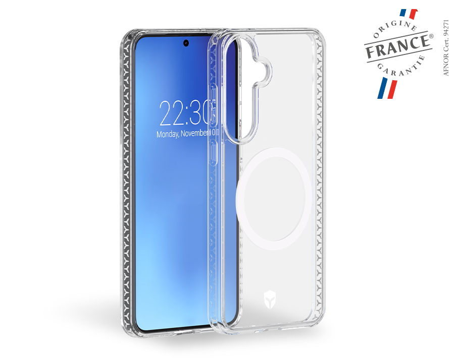 Coque renforcée Magnet Samsung Galaxy S25 AIR Origine France Garantie 3m Transparente + Garantie à vie - Origine France Garantie