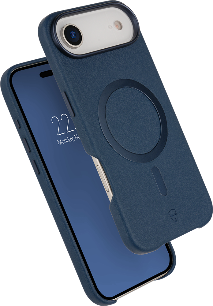 Coque renforcée MagSafe iPhone Air PLATINIUM 2m Bleu marine + Garantie à vie Force Case