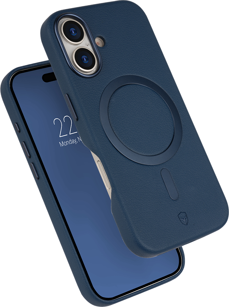 Coque renforcée MagSafe iPhone 17 PLATINIUM 2m Bleu marine + Garantie à vie Force Case