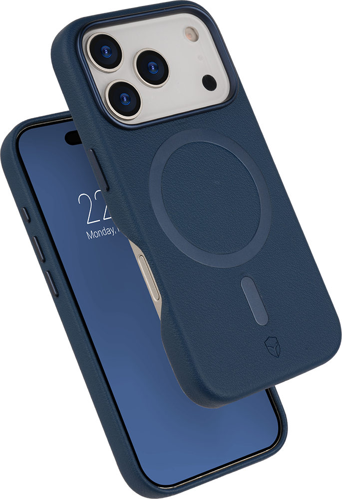 Coque renforcée MagSafe iPhone 17 Pro Max PLATINIUM 2m Bleu marine + Garantie à vie Force Case