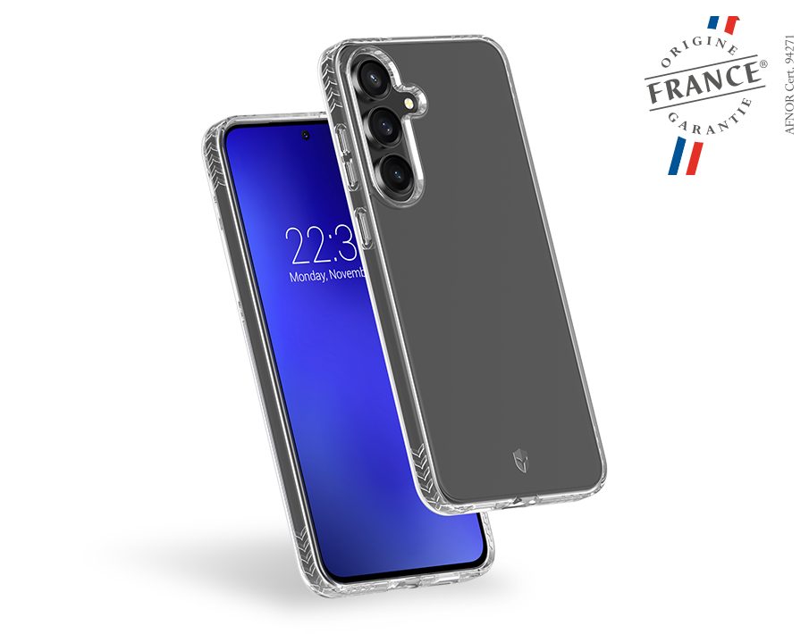Coque renforcée Samsung Galaxy S25 FE PULSE Origine France Garantie 3m Transparente + Garantie à vie - Origine France Garantie F