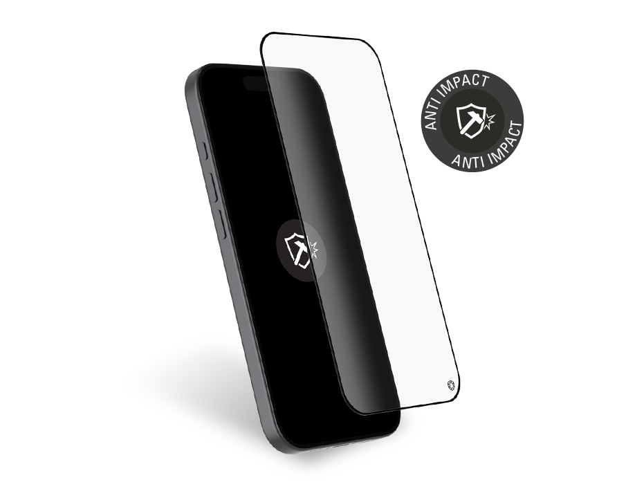 Protège écran iPhone 17 / 16 Pro Anti-Impact 2.5D Verre trempé + Garantie à vie - Certifié GRS Force Glass