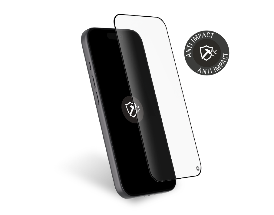Protège écran iPhone 17 Pro Anti-Impact 2.5D Verre trempé + Garantie à vie - Certifié GRS Force Glass