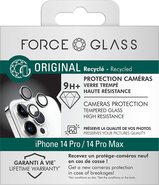 Protège Caméra iPhone 12 Pro Max Garanti à vie Force Glass