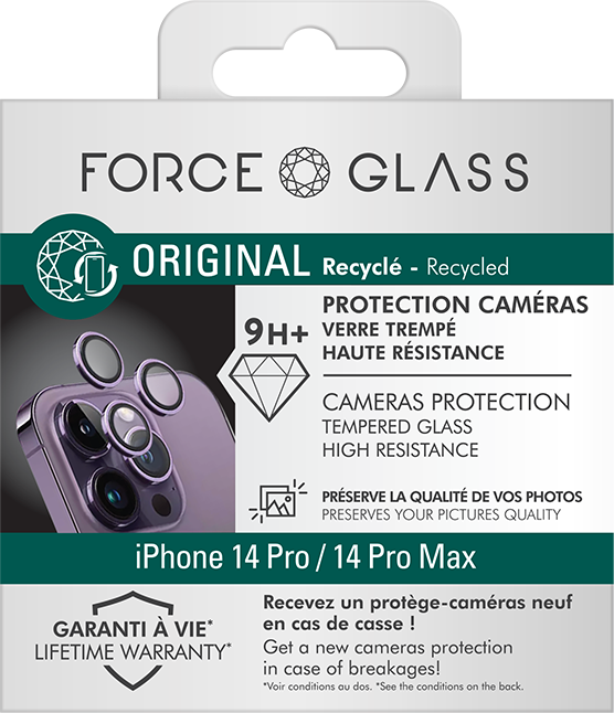 Film Protecteur iPhone 15 Pro/15 Pro Max en Verre trempé pour Objectifs