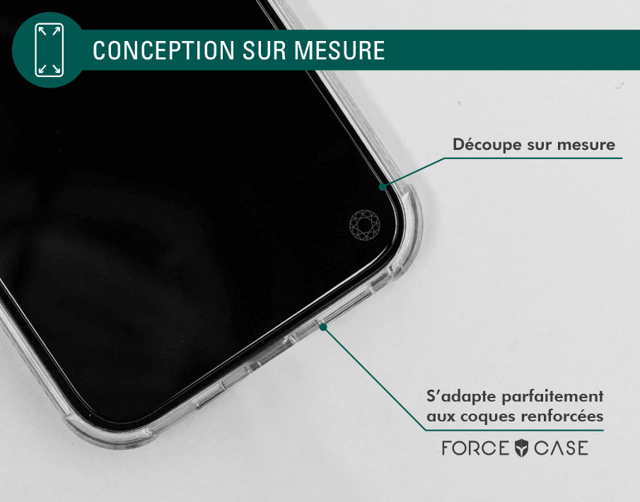 Protège écran iPhone 13 Pro Max / 14 Plus Plat Original - Garanti à vie  Force Glass - Force Glass