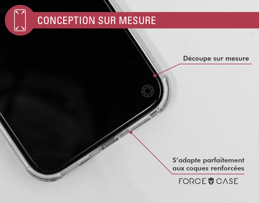 Protège écran FORCE GLASS iPhone 15 Plus Original Force Glass en