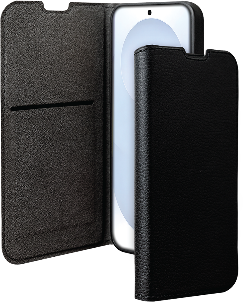 Folio Samsung Galaxy S25 FE Wallet Fonction Stand Noir - Certifié GRS Bigben