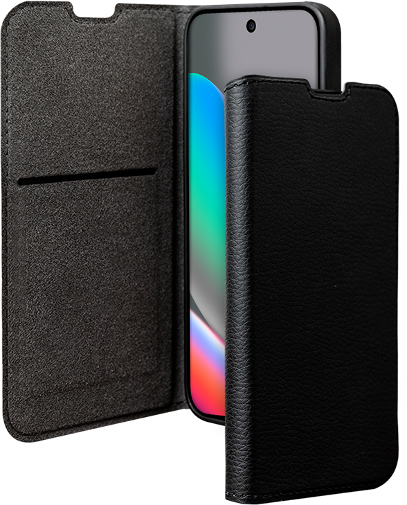 Folio Google Pixel 10 / Pixel 10 Pro Wallet Fonction Stand Noir - Certifié GRS Bigben