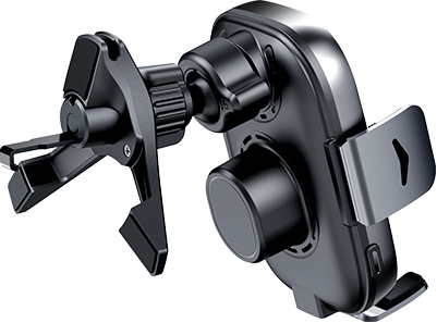 Image secondaire de Chargeur sans fil voiture 15W Qi Support Ventilation Noir + Garantie à vie Force Power Lite