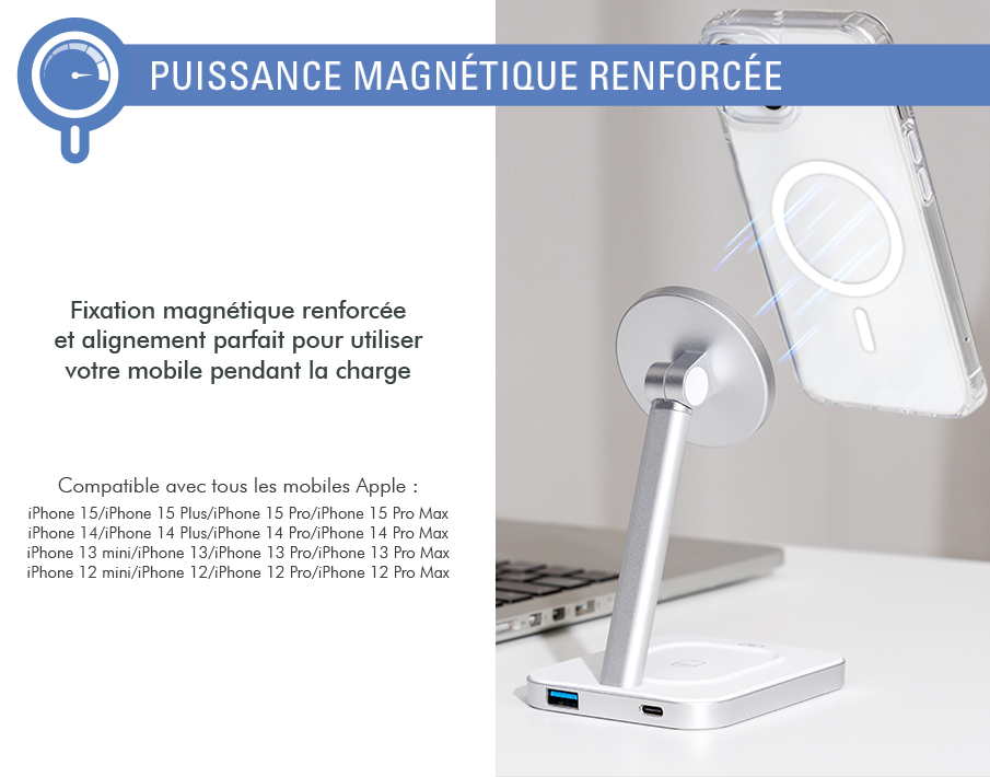 Chargeurs induction Apple iPhone 13 Pro Max