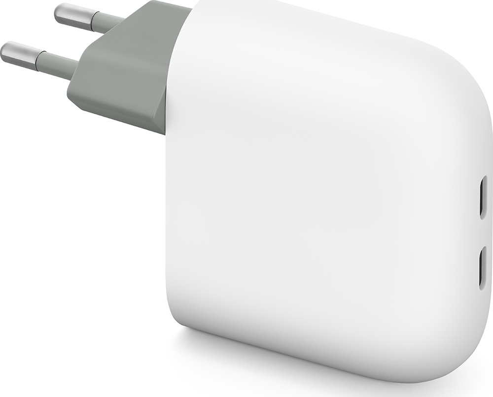 Chargeur 2 USB C 67W Power Delivery Blanc Google