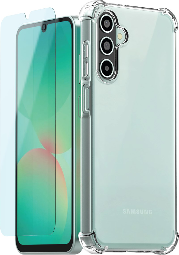 Pack 2 en 1 Coque Samsung Galaxy A26 Souple Transparente + Protège écran Design For Samsung Samsung