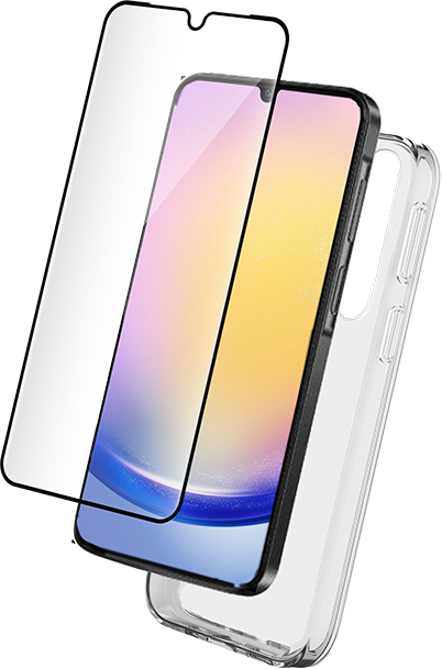 Pack 2 en 1 Coque Samsung Galaxy A26 Souple Transparente + Protège écran 2.5D + SmartFrame™ - Certifié GRS Bigben