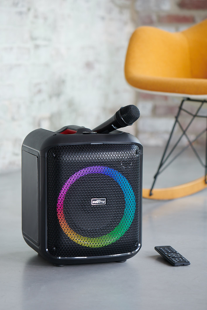 BIGBEN PARTYBTHPMAX - Enceinte lumineuse sans fil - Bluetooth 5.3 - 200W -  USB, SD, Aux-In - Micro filaire (idéal