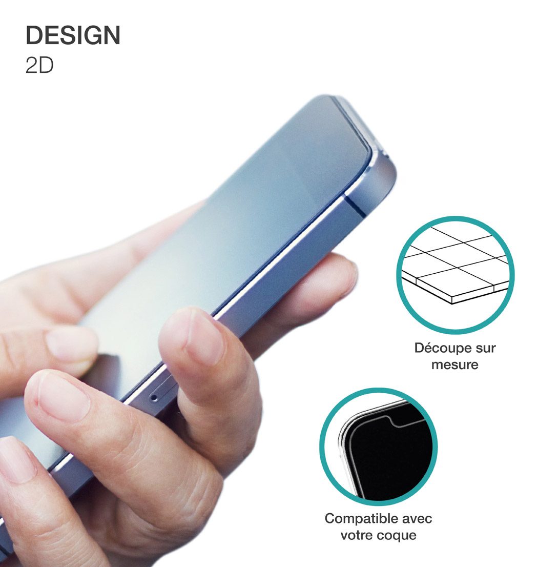 Protection d'écran en verre trempé pour iPhone 12 Mini - PEGLASSIP1254 -  Transparent BIGBEN