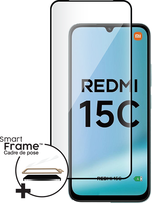 Image secondaire de Protège écran Xiaomi Redmi 15C 4G / 5G + SmartFrame™ 2.5D Verre trempé - Certifié GRS Bigben