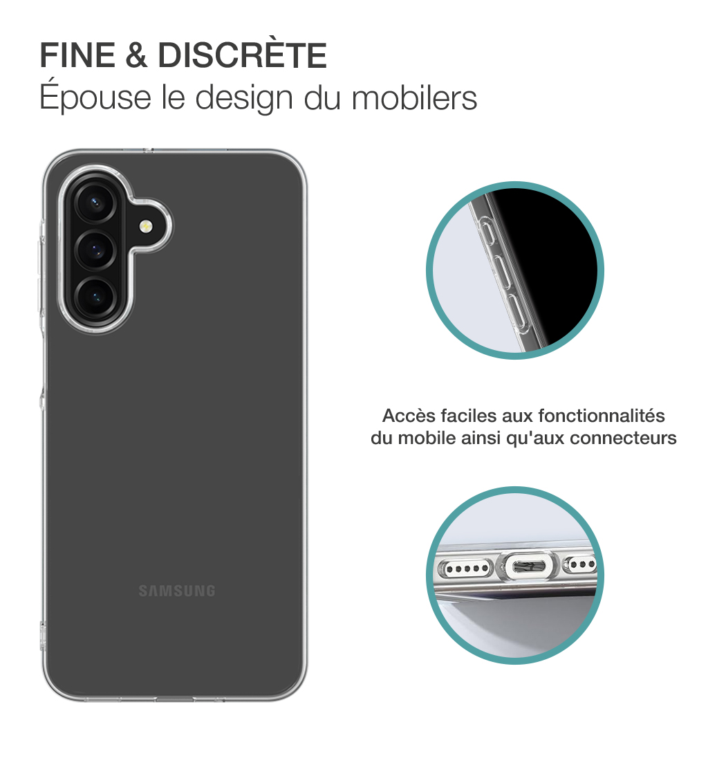 Image secondaire de Coque Samsung Galaxy A17 4G/5G Transparente Bigben