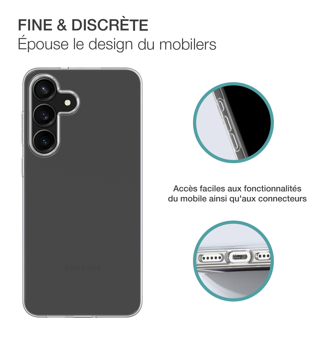 Image secondaire de Coque Samsung Galaxy S25 FE Transparente Bigben