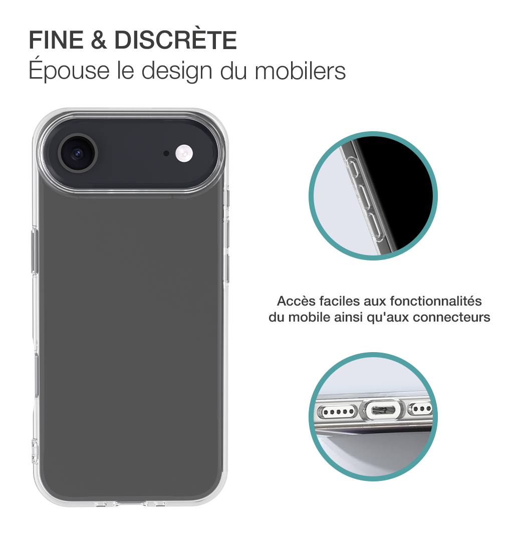 Image secondaire de Coque iPhone Air Transparente Bigben