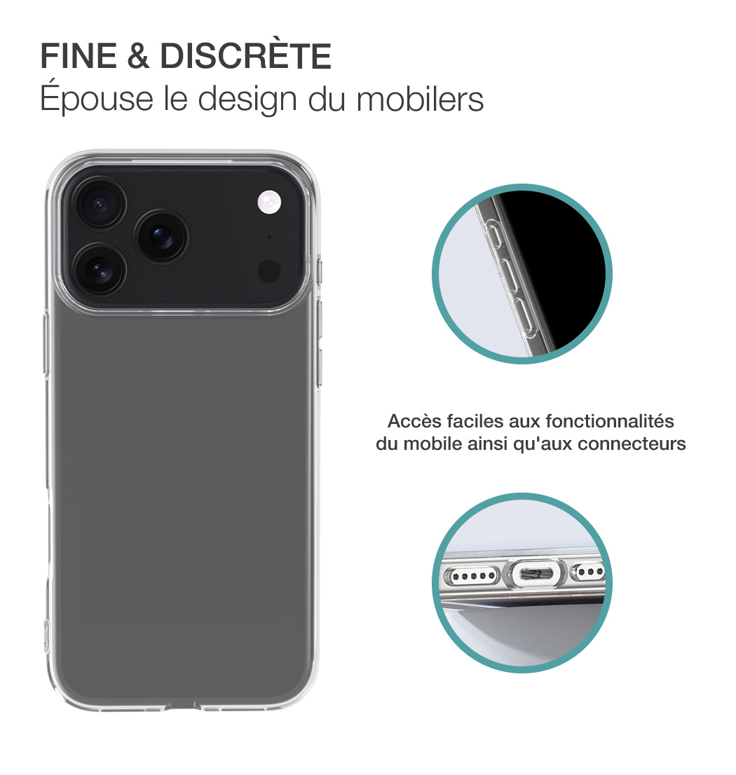 Image secondaire de Coque iPhone 17 Pro Max Transparente Bigben