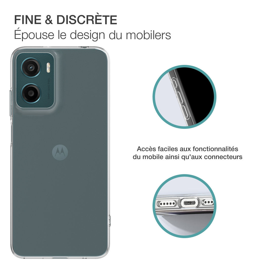 Image secondaire de Coque Motorola G05 Transparente Bigben